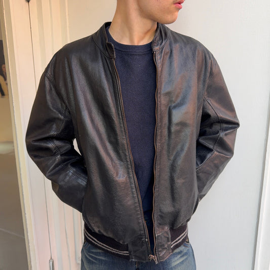 Vintage Leather Bomber