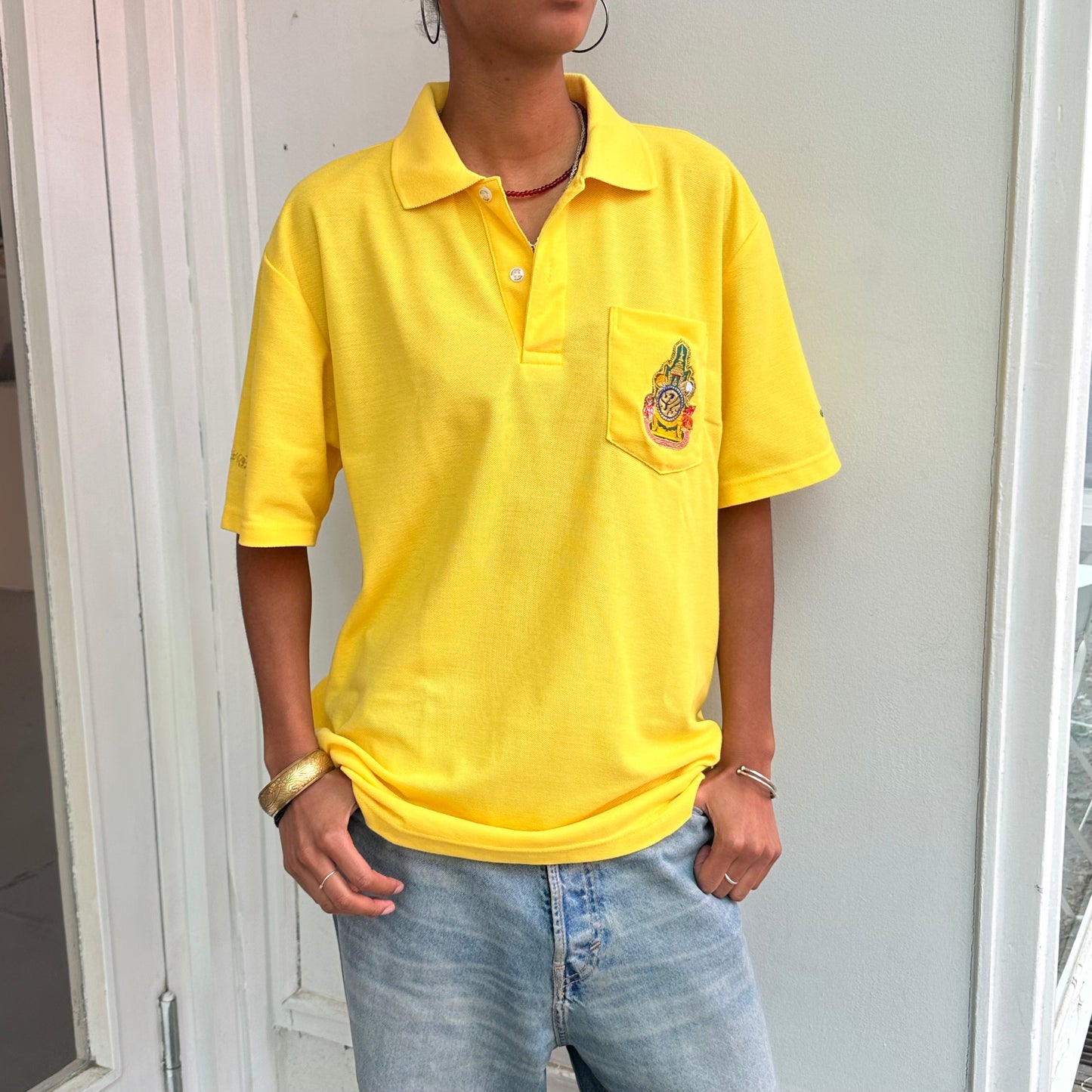 Gelbes Polo T-Shirt