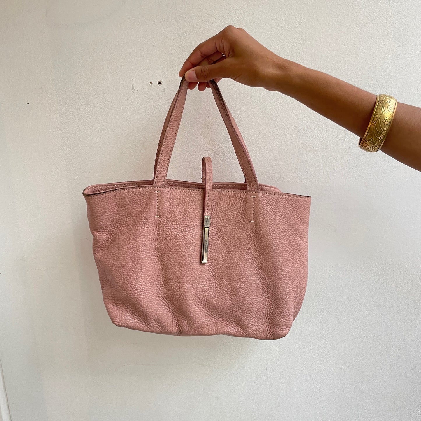 Rosane Leder Handtasche