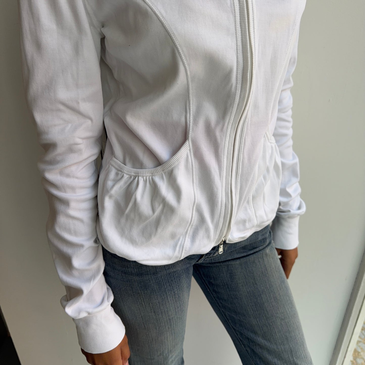 White Zip Jacket