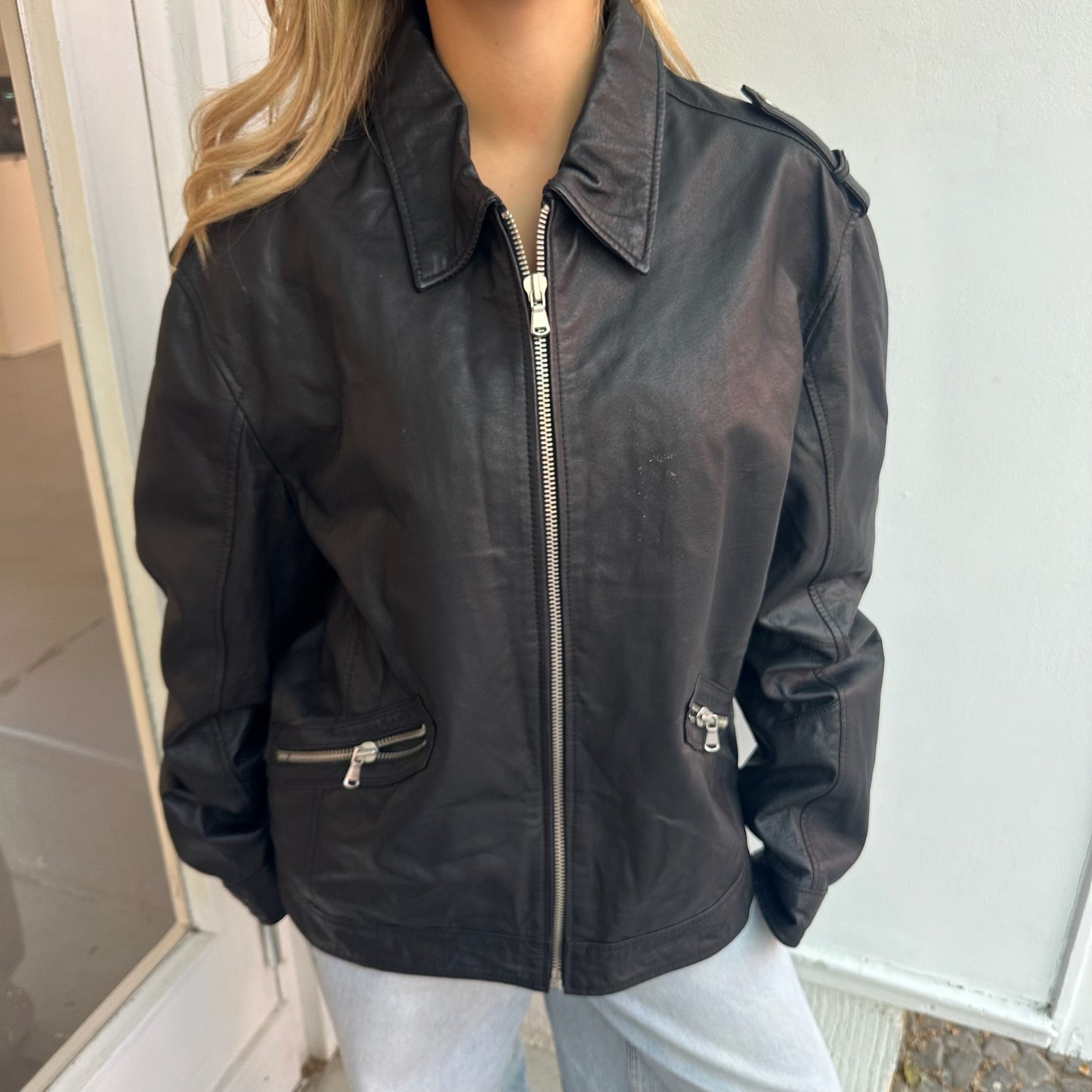 Lederjacke