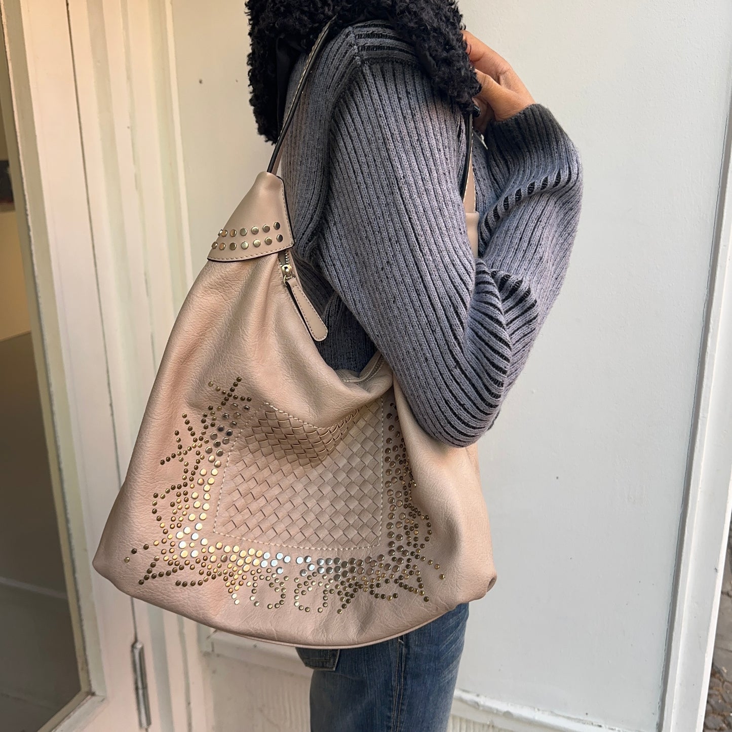 Sequined Hobo Bag