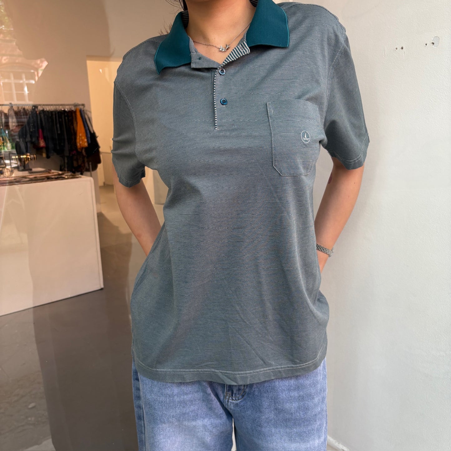 Grünes Polo T-Shirt