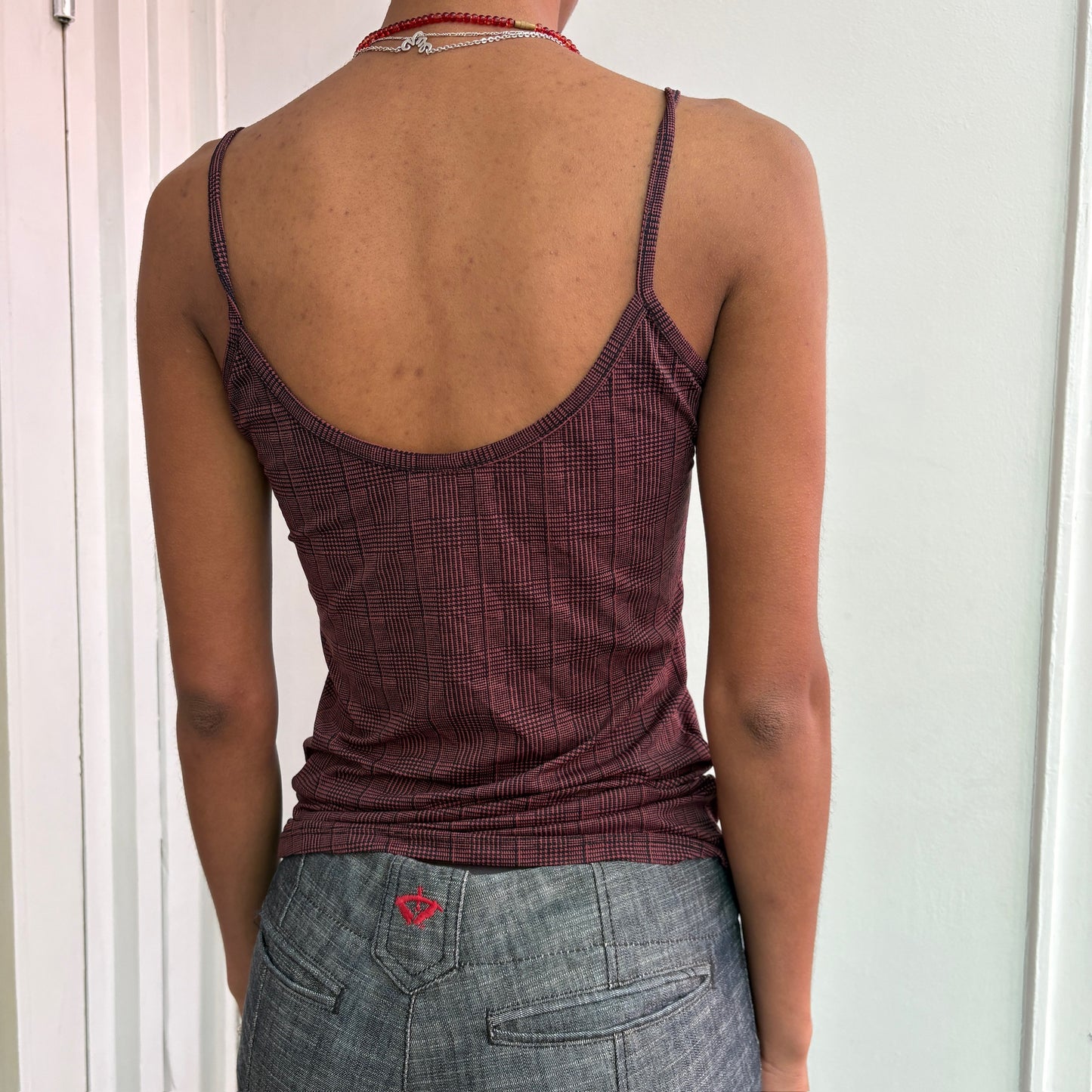 Checkered cami