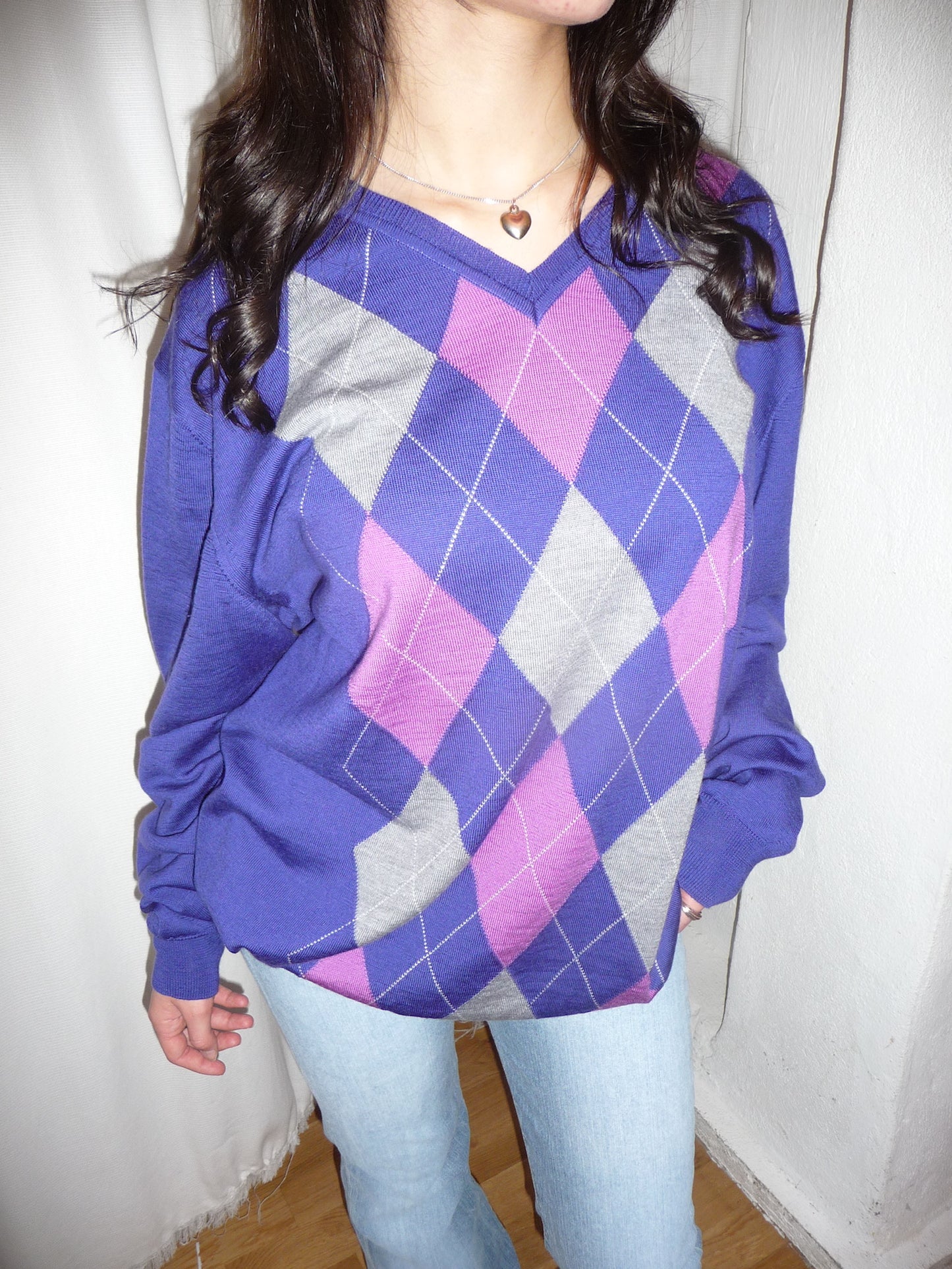 Karierter Pullover