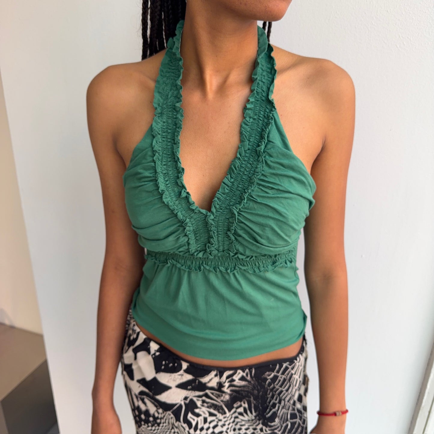 Green Halter Top