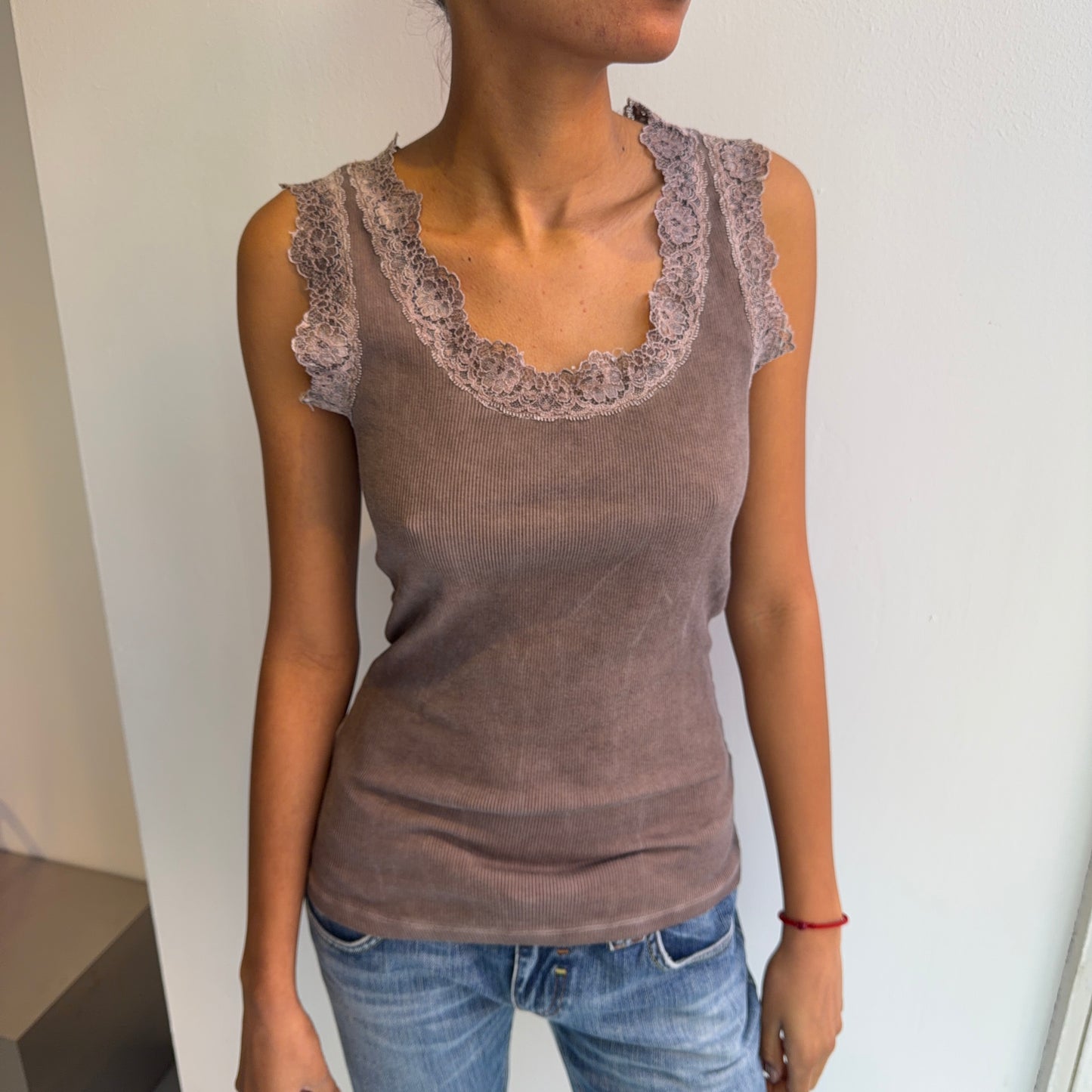 Brown Lace top