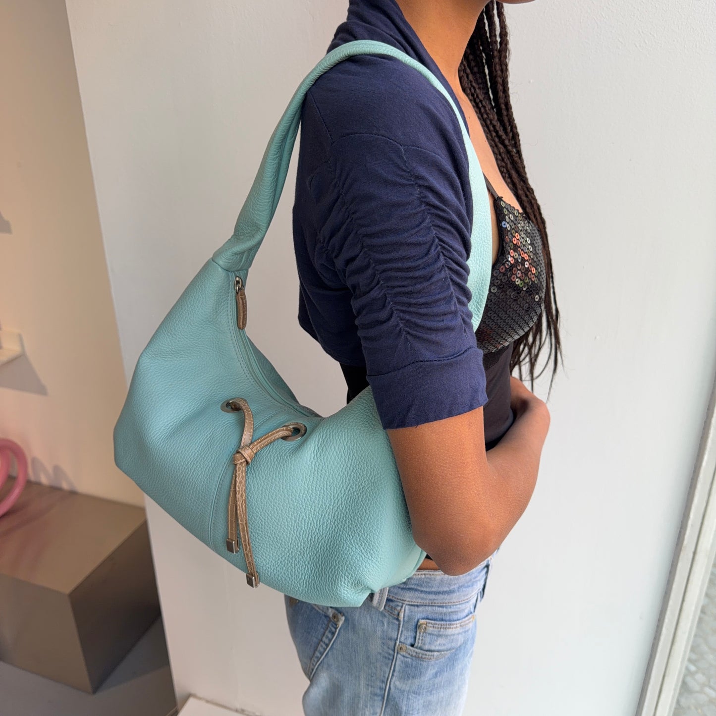 Turquoise Picard Bag