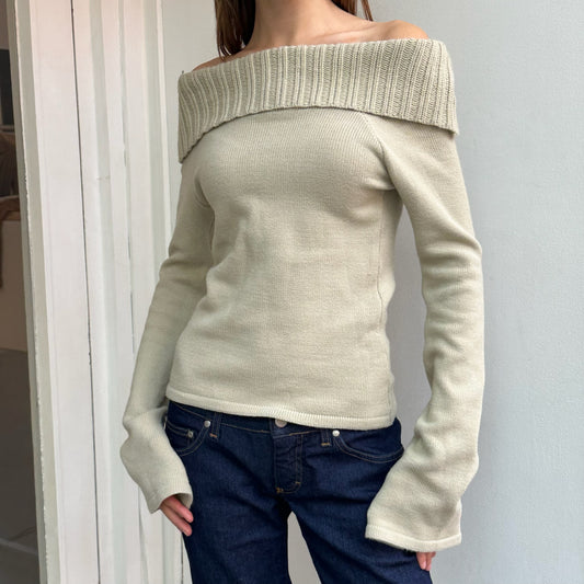 Schulterfreier Pullover