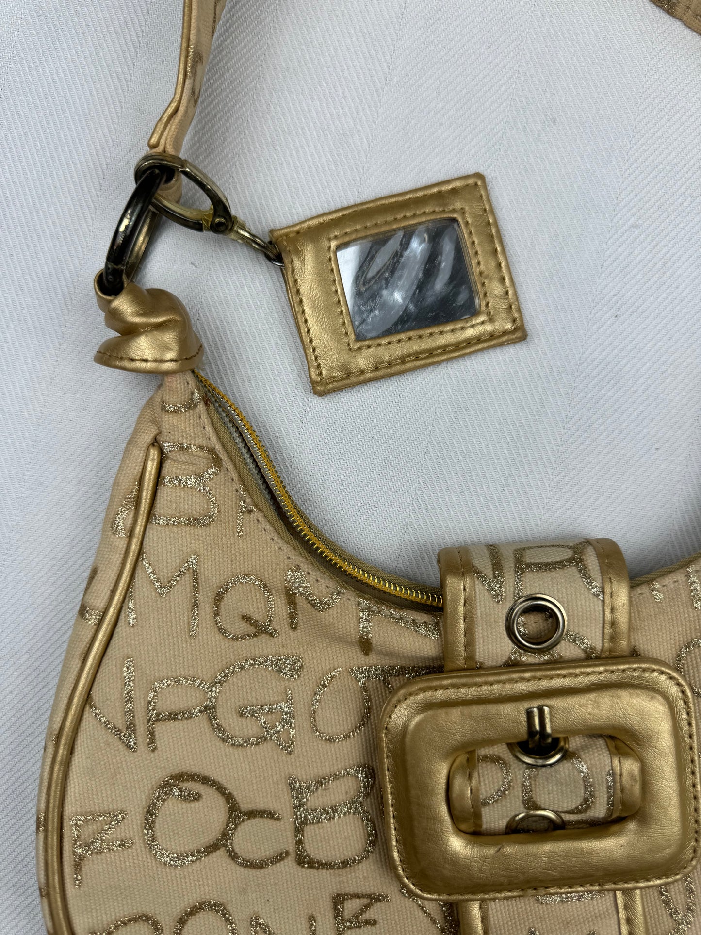 Gold Y2k bag