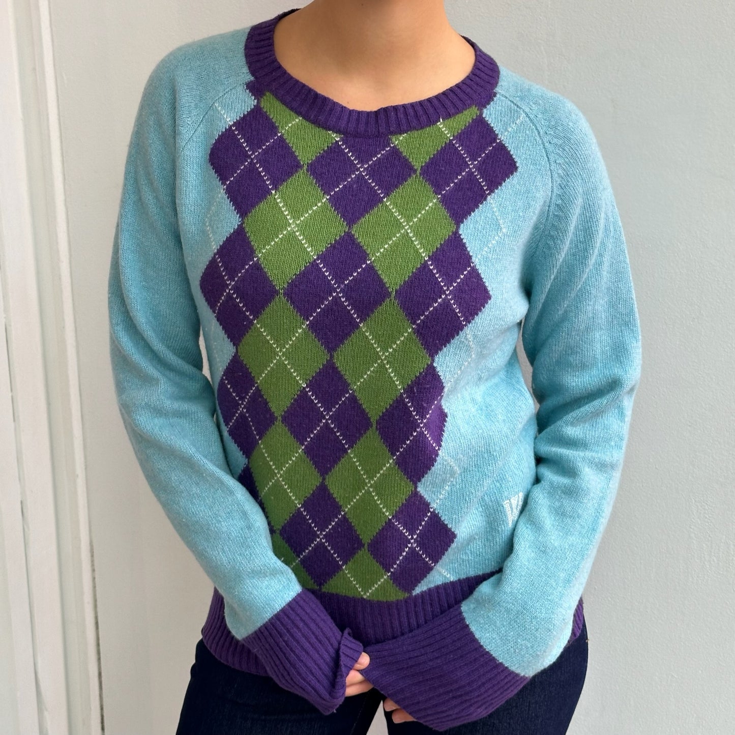 Karierter Pullover