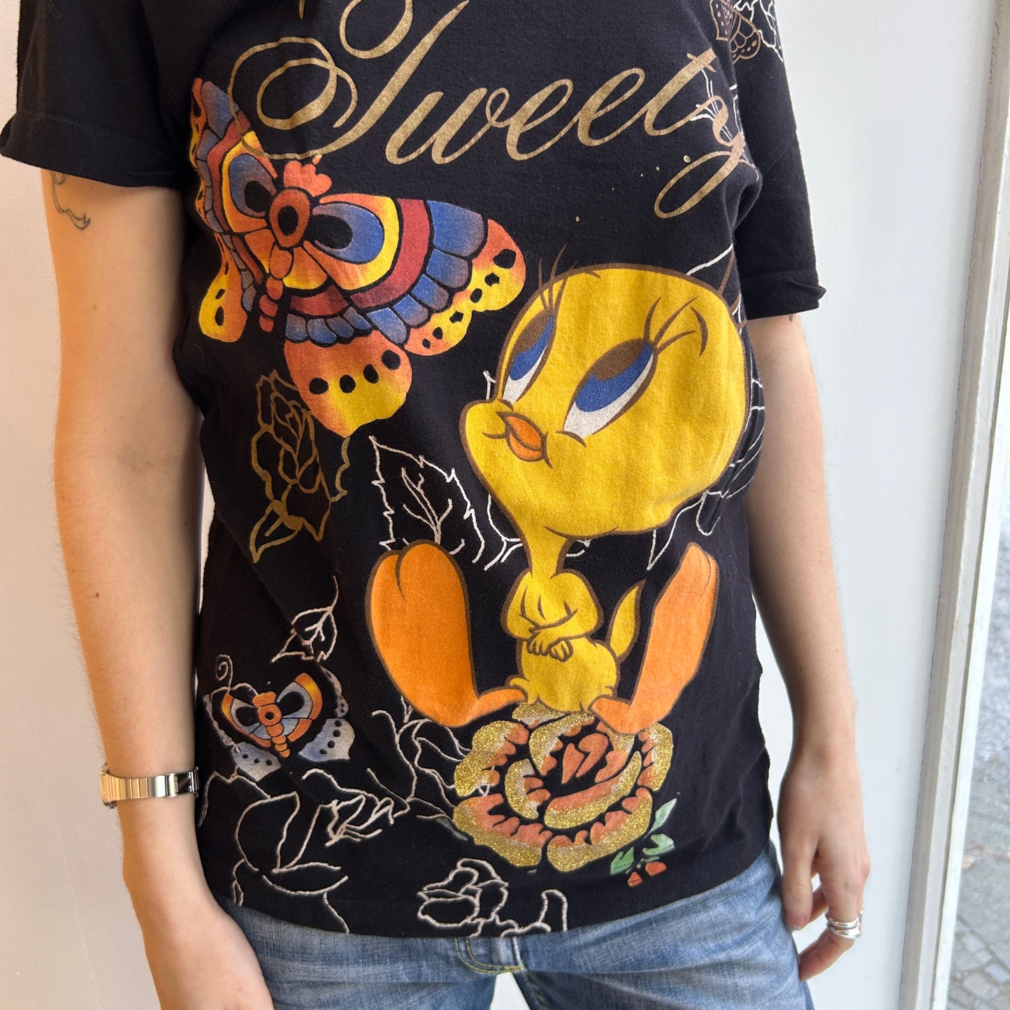 Off Shoulder Tweety Top