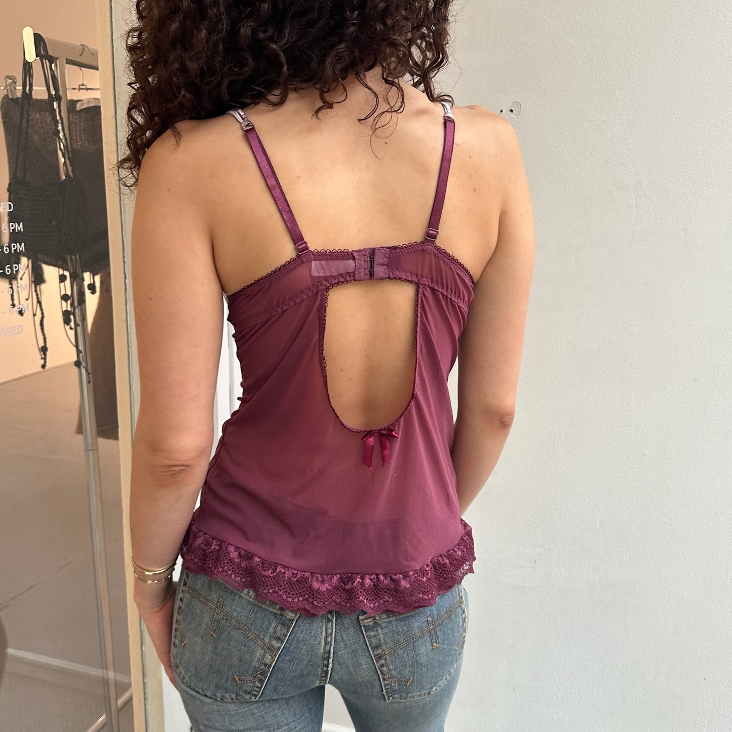 Lila Korsett Top