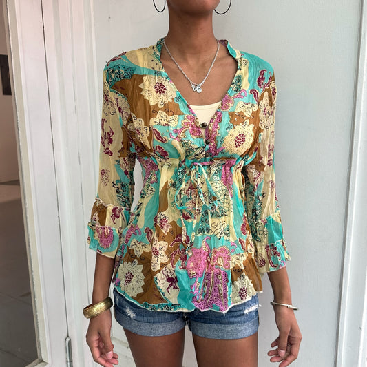 Bluse mit Muster