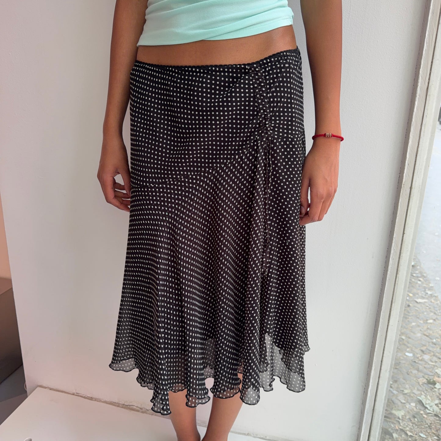 Polkadot Midi Skirt