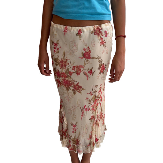 Floral Midi Skirt