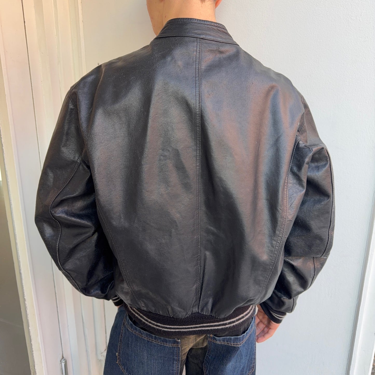 Vintage Leather Bomber