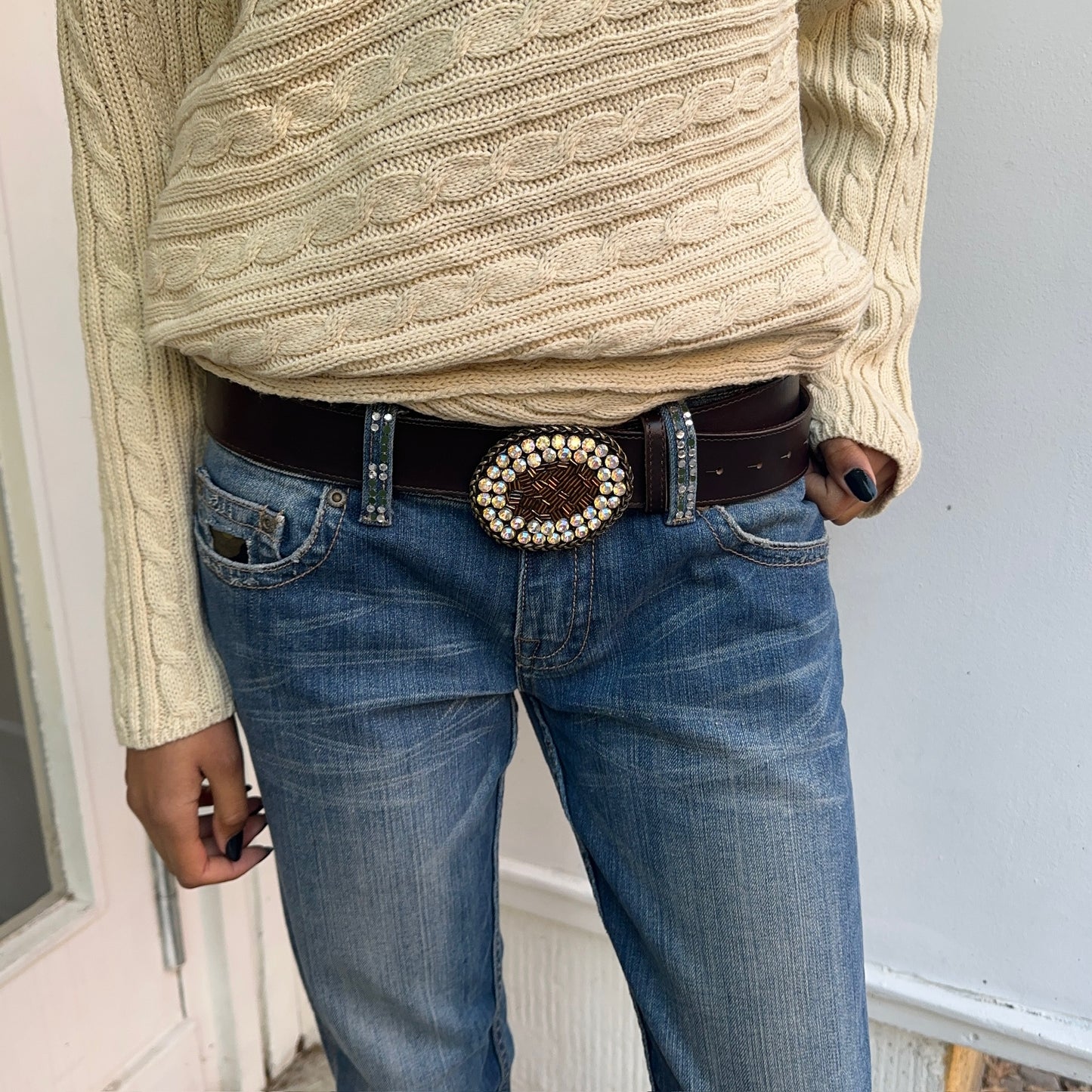 Glitter Buckle belt