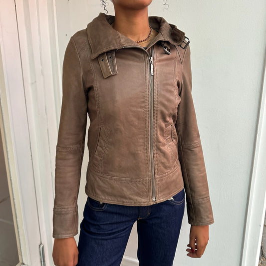 Sisley Lederjacke