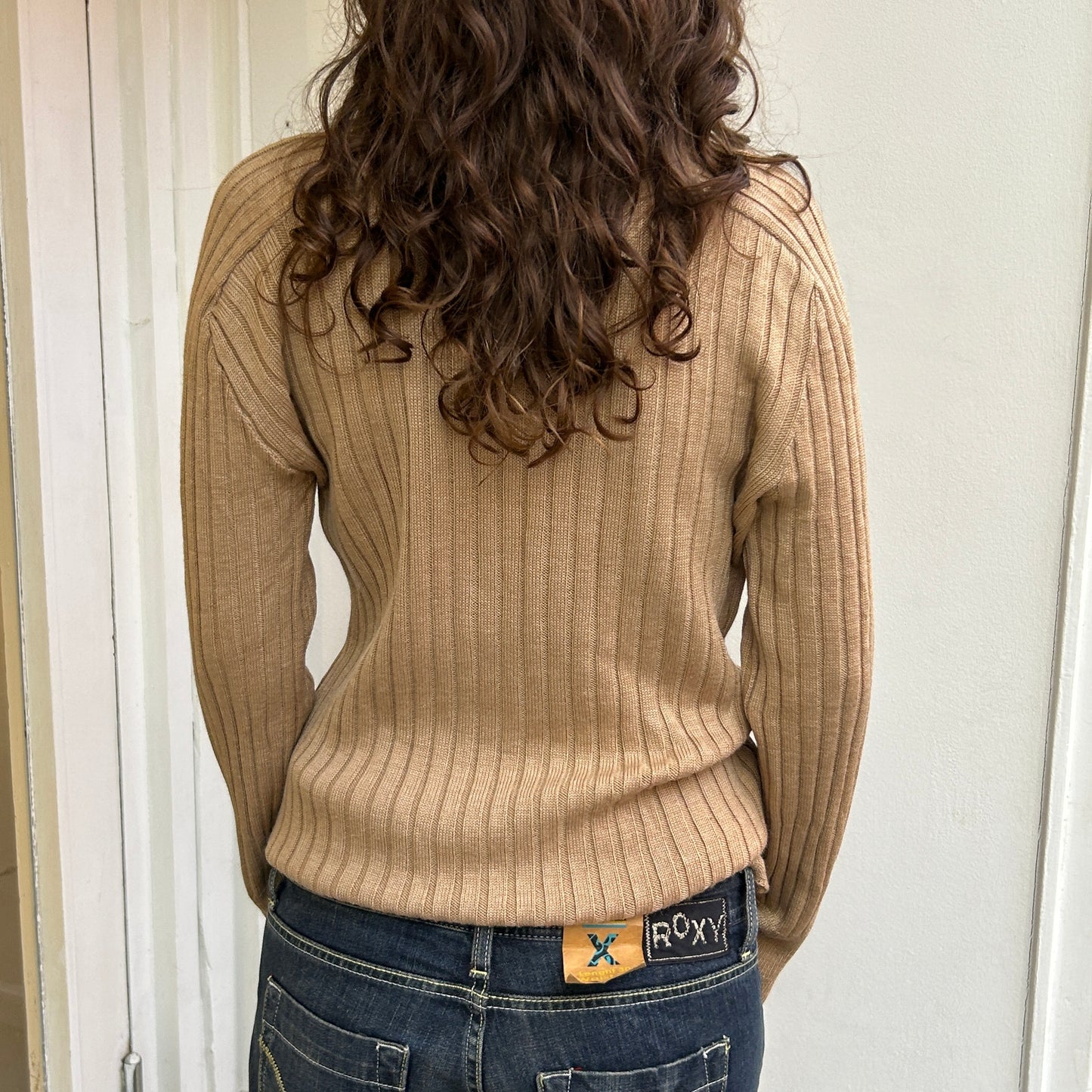 Brauner Rollkragenpullover