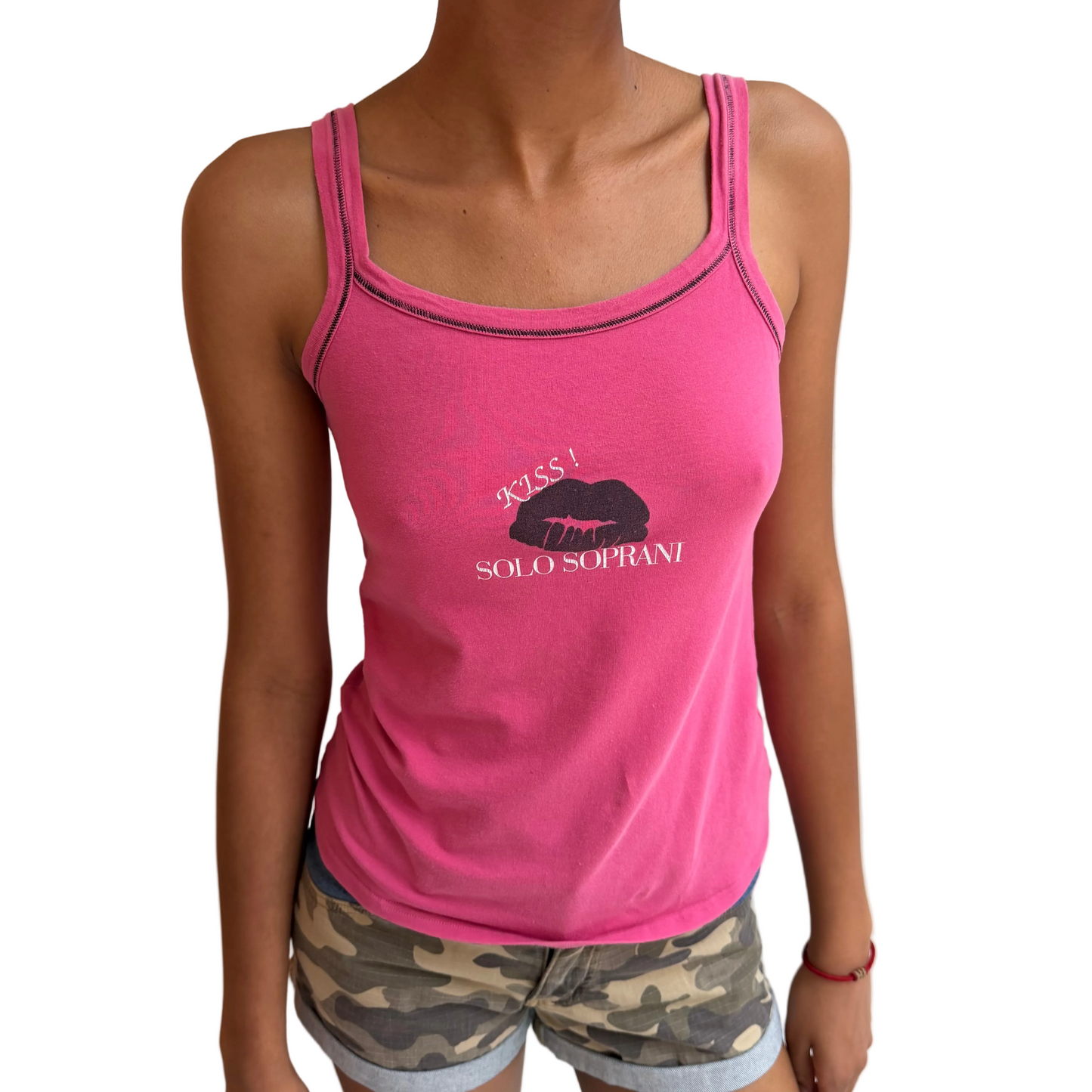 Pink Graphic Tank Top