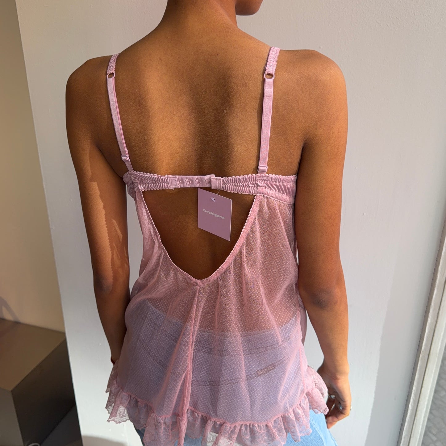 Pink corset top