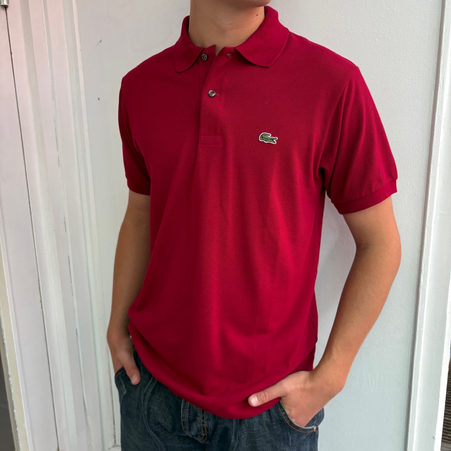 Red Lacoste Polo