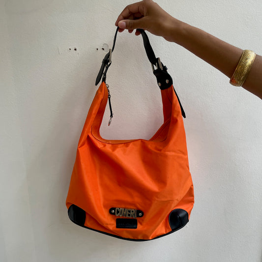 Orangene Hobo Tasche