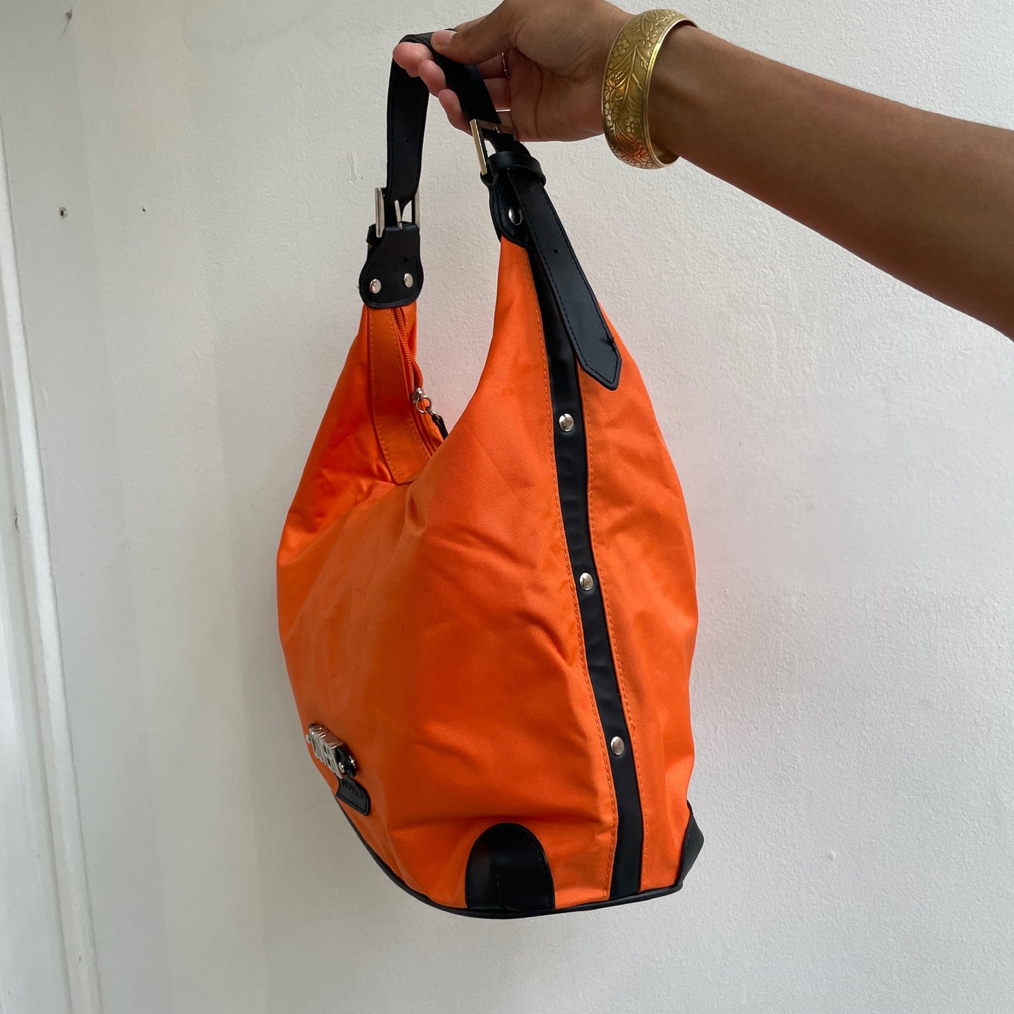 Orangene Hobo Tasche